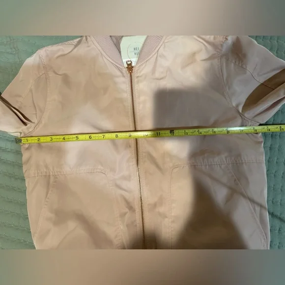 Hei Hei Anthropologie-Pink Bomber Jacket. Size XS VGUC - Picture 8 of 12